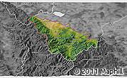 Satellite 3D Map of Jeseník, desaturated