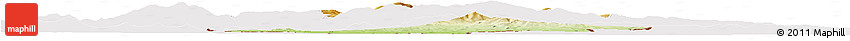 Physical Horizon Map of Jeseník, cropped outside