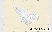 Classic Style Map of Jeseník, single color outside