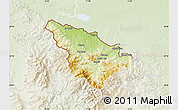 Physical Map of Jeseník, lighten