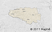 Shaded Relief 3D Map of Chrudim, lighten, desaturated