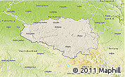Shaded Relief 3D Map of Chrudim, physical outside