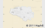 Classic Style Map of Chrudim, single color outside