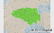 Political Map of Chrudim, lighten, semi-desaturated