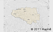 Shaded Relief Map of Chrudim, lighten, desaturated