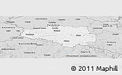 Silver Style Panoramic Map of Chrudim