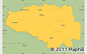 Savanna Style Simple Map of Chrudim