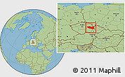 Savanna Style Location Map of Pardubický kraj