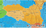 Political Shades Map of Pardubický kraj