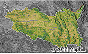 Satellite Map of Pardubický kraj, desaturated