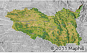 Satellite Map of Pardubický kraj, lighten, desaturated