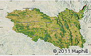 Satellite Map of Pardubický kraj, lighten