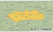 Savanna Style 3D Map of Pardubice