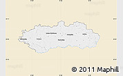 Classic Style Map of Pardubice, single color outside