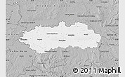 Gray Map of Pardubice
