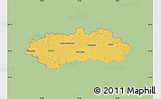 Savanna Style Map of Pardubice, single color outside