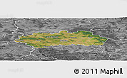 Satellite Panoramic Map of Pardubice, desaturated