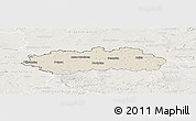 Shaded Relief Panoramic Map of Pardubice, lighten