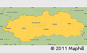 Savanna Style Simple Map of Pardubice