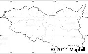 Blank Simple Map of Pardubický kraj, cropped outside, no labels