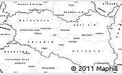 Blank Simple Map of Pardubický kraj