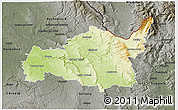 Physical 3D Map of Ústí n.O., darken, semi-desaturated