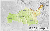 Physical 3D Map of Ústí n.O., lighten, desaturated