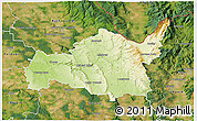 Physical 3D Map of Ústí n.O., satellite outside