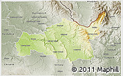 Physical 3D Map of Ústí n.O., semi-desaturated