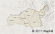 Shaded Relief 3D Map of Ústí n.O., lighten