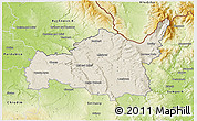 Shaded Relief 3D Map of Ústí n.O., physical outside