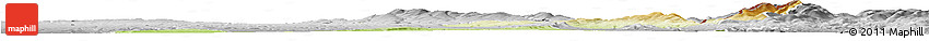 Physical Horizon Map of Ústí N.O., desaturated