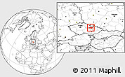 Blank Location Map of Ústí n.O., highlighted parent region