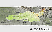 Physical Panoramic Map of Ústí n.O., darken, semi-desaturated