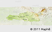 Physical Panoramic Map of Ústí n.O., lighten