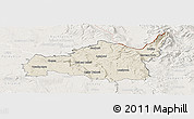 Shaded Relief Panoramic Map of Ústí n.O., lighten