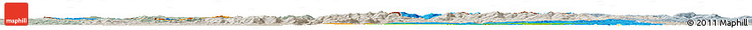 Political Horizon Map of Plzeňský Kraj, lighten, semi-desaturated