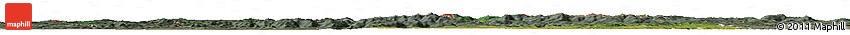 Satellite Horizon Map of Plzeňský Kraj, semi-desaturated
