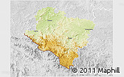 Physical 3D Map of Klatovy, lighten, desaturated