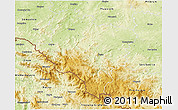 Physical 3D Map of Klatovy