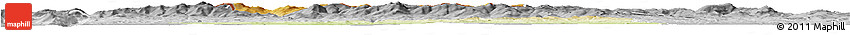 Physical Horizon Map of Klatovy, desaturated