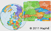 Political Location Map of Klatovy