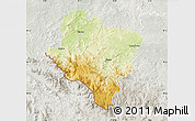 Physical Map of Klatovy, lighten, semi-desaturated