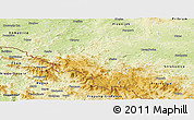 Physical Panoramic Map of Klatovy