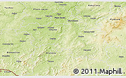 Physical 3D Map of Plzeň-jih