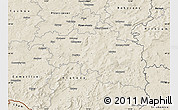 Shaded Relief Map of Plzeň-jih