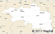 Classic Style Simple Map of Plzeň-jih