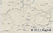 Shaded Relief 3D Map of Plzeň-sever