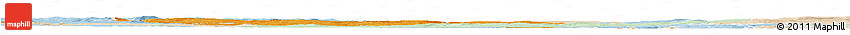 Political Horizon Map of Plzeň-sever, lighten