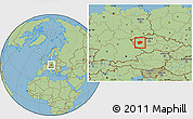 Savanna Style Location Map of Plzeň-sever